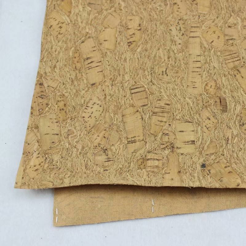 0.8mm Durable Nature Cork Fabric/Leather for Wall Decoration, Phone Cover and Note Book Making
