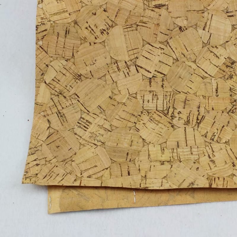 0.8mm Durable Nature Cork Fabric/Leather for Wall Decoration, Phone Cover and Note Book Making