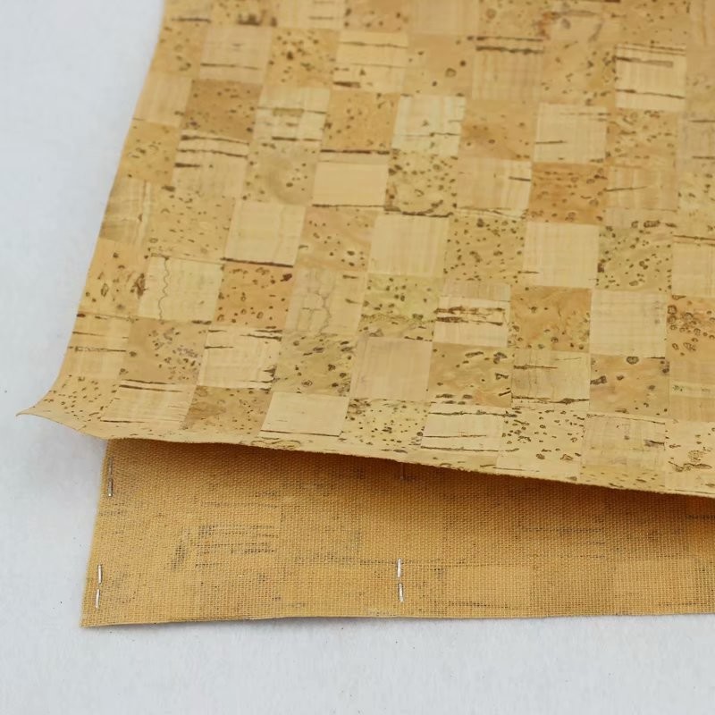 0.8mm Durable Nature Cork Fabric/Leather for Wall Decoration, Phone Cover and Note Book Making