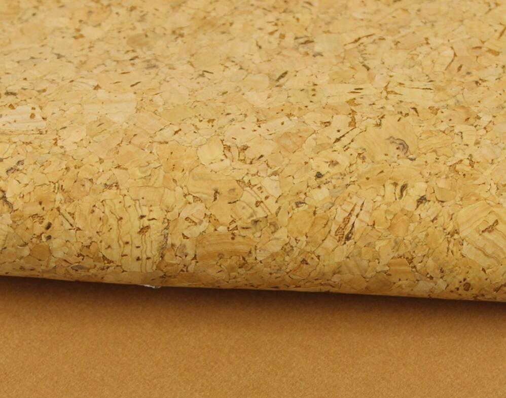 100% Plant-Based 1.35m Width Nature Cork Leather by Roll Package