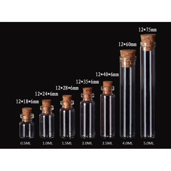 12mm  Mini  Glass Jars Bottles with Cork lid, Glass Bottles for Decoration, Arts & Crafts, Projects, Party Favors