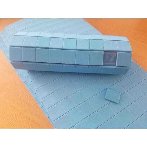 18*18*4mm Blue EVA Separating Pads Cork EVA Separator for Glass Shock Proof Packing