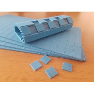 18*18*4mm Blue EVA Separating Pads Cork EVA Separator for Glass Shock Proof Packing