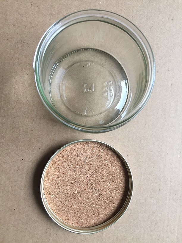 2016 Environmental & Hot Sale Cork Liner Lid in glass jar cap,60mm,80mm