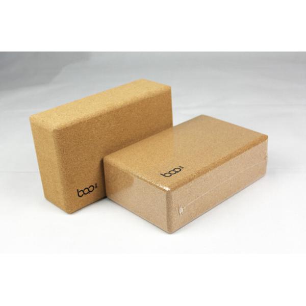 2016 Hot Sale custom printing logo eco-friendly natural cork yoga block 3''x6''x9'',good for yoga sports
