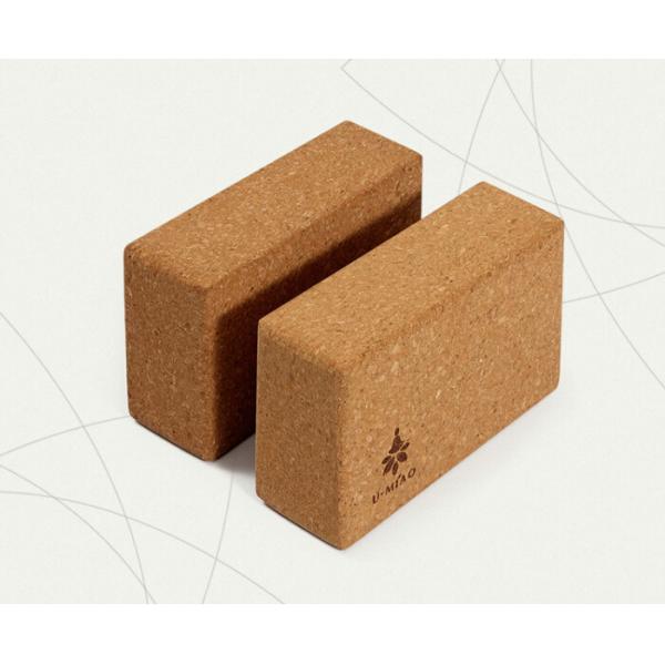 2016 Hot Sale custom printing logo eco-friendly natural cork yoga block 3''x6''x9'',good for yoga sports