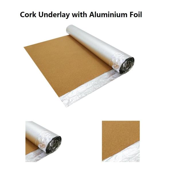 2016 New Style Corkment Underla/Substrate with Aluminium Foil, 200-300kg/m3 Density, Good Damp & Sound Proof 2016 New Style Corkment Underla/Substrate with Aluminium Foil, 200-300kg/m3 Density, Good Damp & Sound Proof