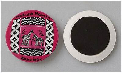 2019 Factory Wholesale Price 7cmx7cm Ceramic Fridge Manget with Cork Back for Gift, Promotion Use