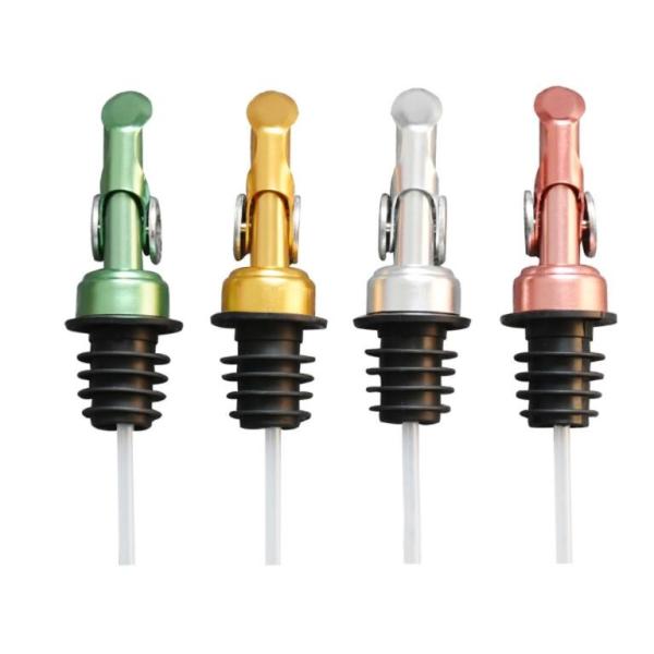 2022 Amazon Hot Sell 12cm Weighted Oil Pourer, 4 Colors Available Siver/Gold/Red/Green