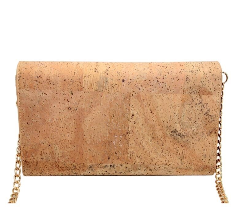 2022 Amazon Hot Sell Ladies Faction Shoulder Bag with Eco Cork  24x6x14.5cm