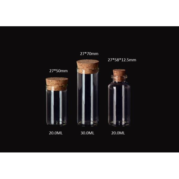 24mm New Glass Jars Bottles with Cork Lid, Glass Bottles for Storage with Good Quality and Safe Package