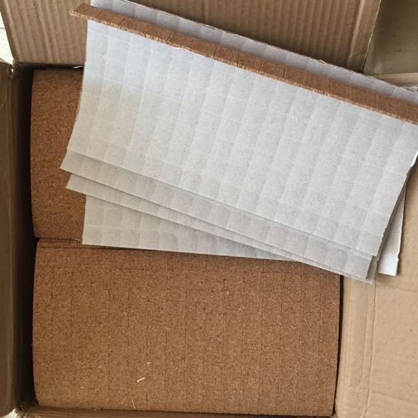 25*25*3+1MM Cork Pads with Static Foam Backing for Protecting Glass by Rolls