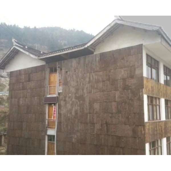 300*300mm Standard Size Frist-Layer Fir Bark tiles with Cork Back for Wall Decoration