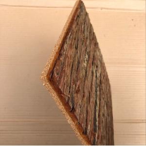 300*300mm Standard Size Frist-Layer Fir Bark tiles with Cork Back for Wall Decoration