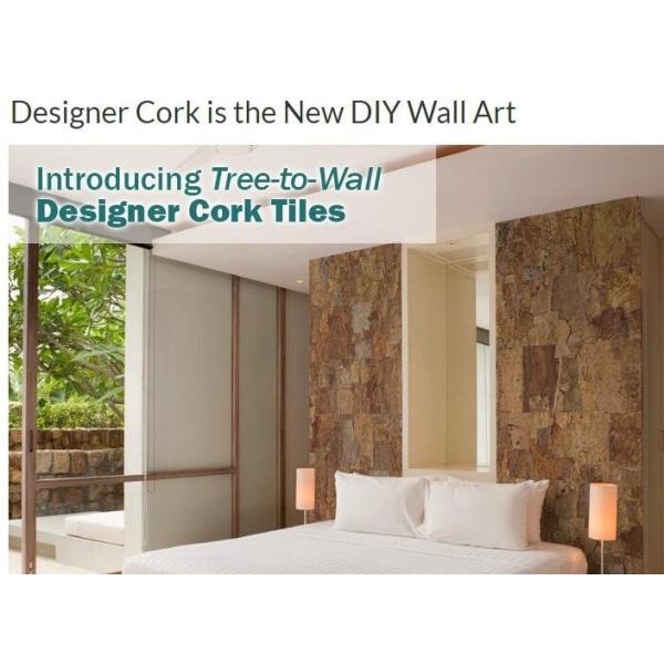 300*600mm Standard Size Frist-Layer Nature Cork Bark tiles,for Wall Decoration