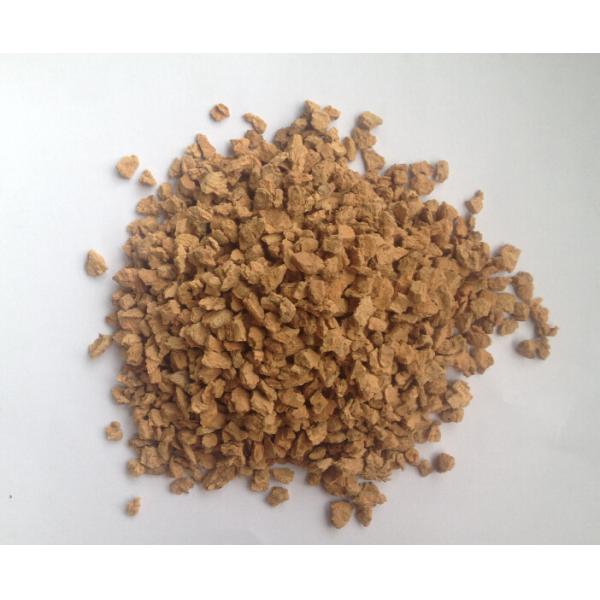 4~6mm Diameter, 70~80g/L Density,Nature Eco - Friendly corks granules, Good flooring material