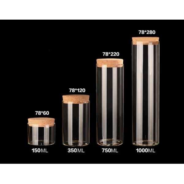 78mm Wholesale Storage Jars With Cork Lids, for Arts & Crafts, Projects, Decoration
