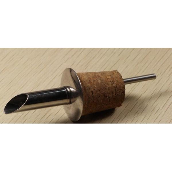 Best Selling Stainless Steel Pourer with Cork for Ceramic/Olive Oil bottle