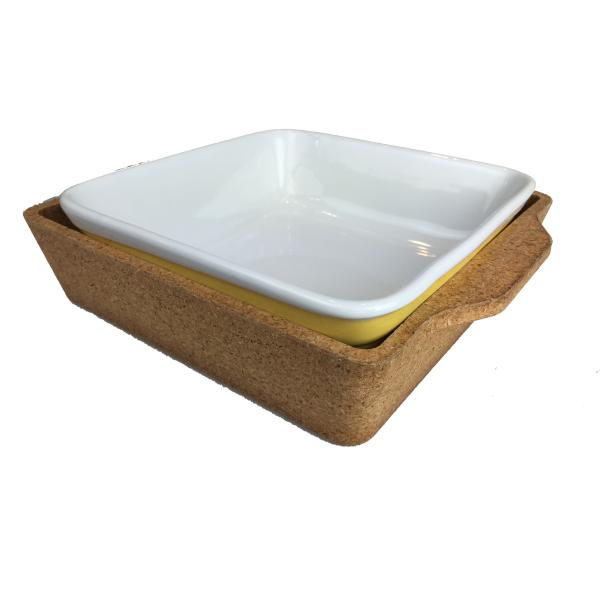 Ceramic Lasagna Dish with cork base Ceramic Lasagna Dish with cork base