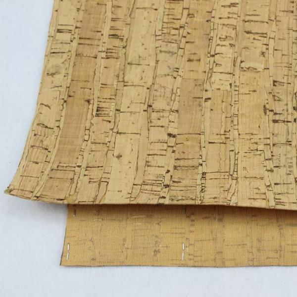 China Factory Hot Popular Nature Cork Fabric/Leather for Sofa Upholstery and Decorative Use