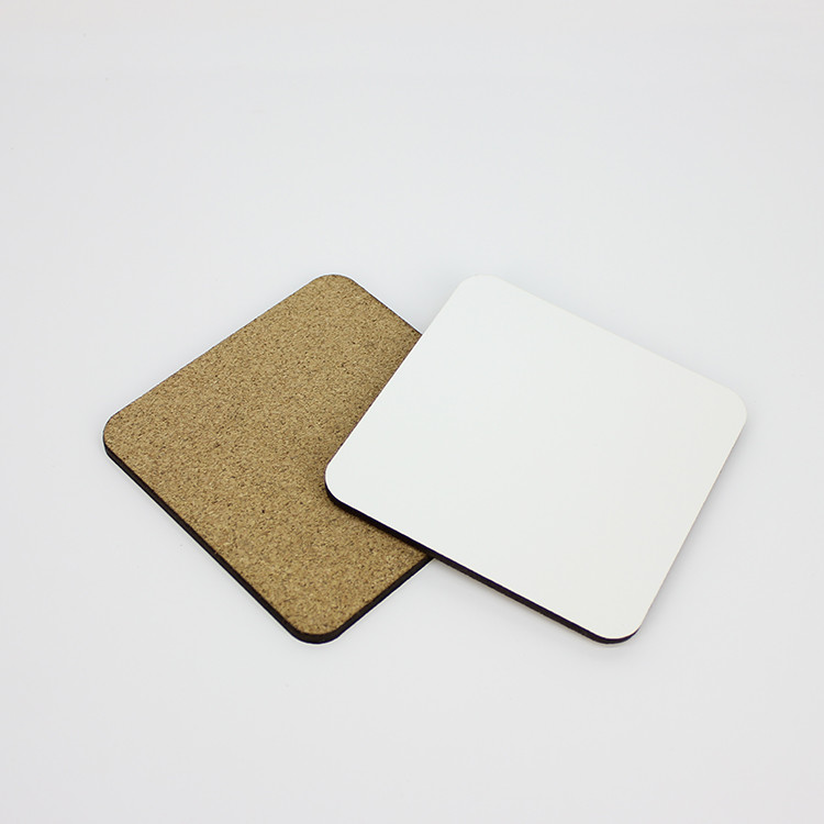 Chinese Factory Price 100/95/90mm Custom Printing Sublimation Blank MDF Drink Square Coasters