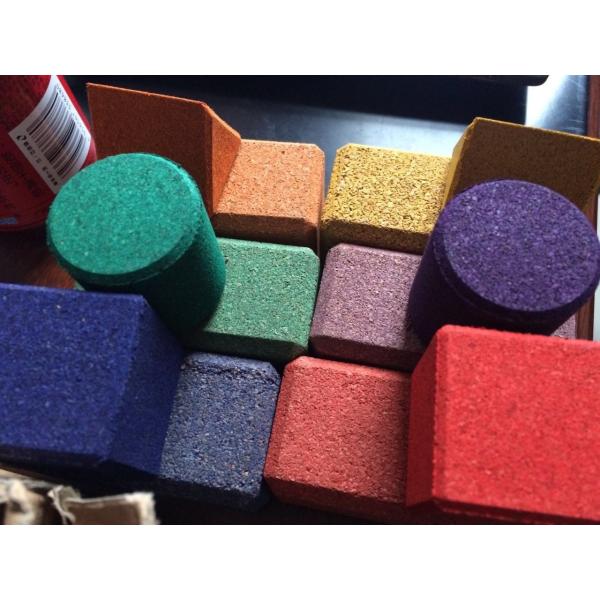 Color cork brick block Color cork brick block