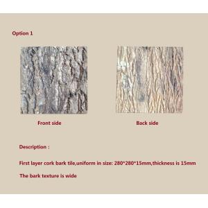 Customized Size Cork Bark tiles,easy for installing