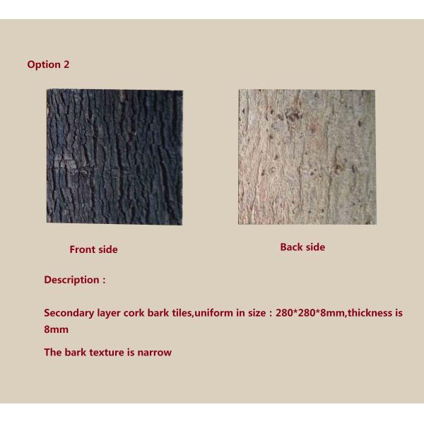 Customized Size Cork Bark tiles,easy for installing