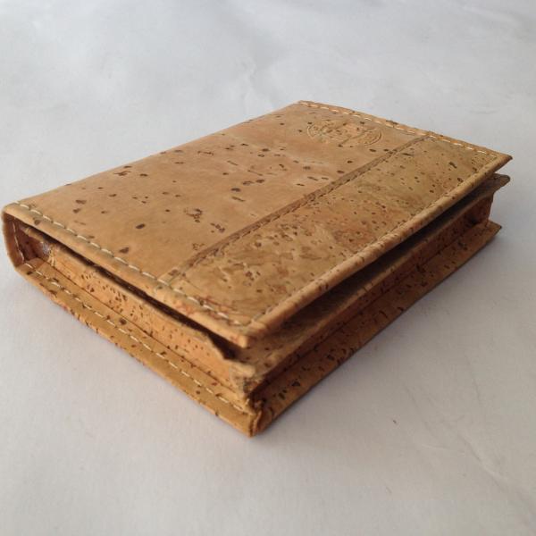 Different Color men gender slim cork wallet 11x9cm with card and money slot