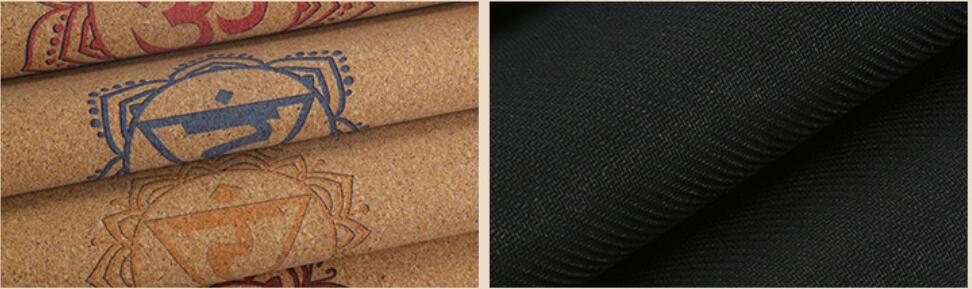 Durable Non-slip Rubber Cork Yoga Mat For Yoga&Pliate Training