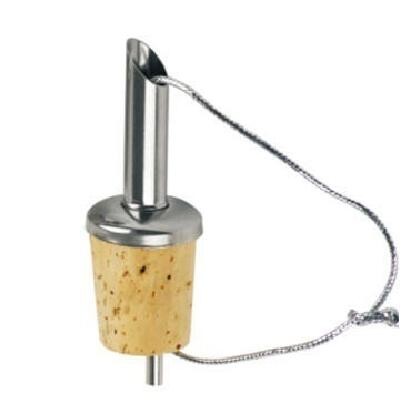 Easy to Use 304 Stainless Steel Olive Oil Liquor Wine Pourer with Cork Stopper