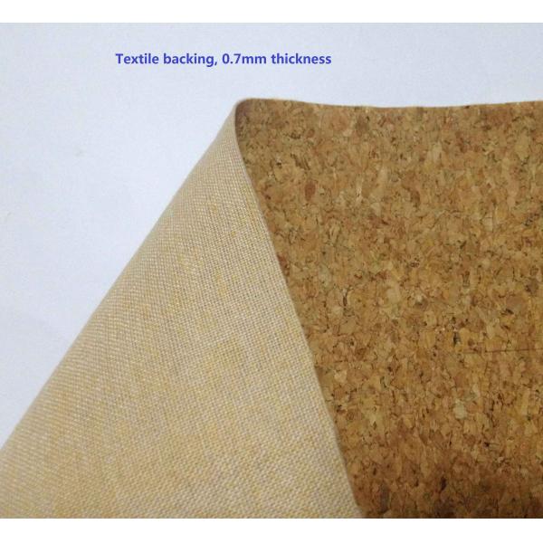 ECO-Friendly Nature cork fabric material/leather for notebook cover,l,waterproof and dust resi