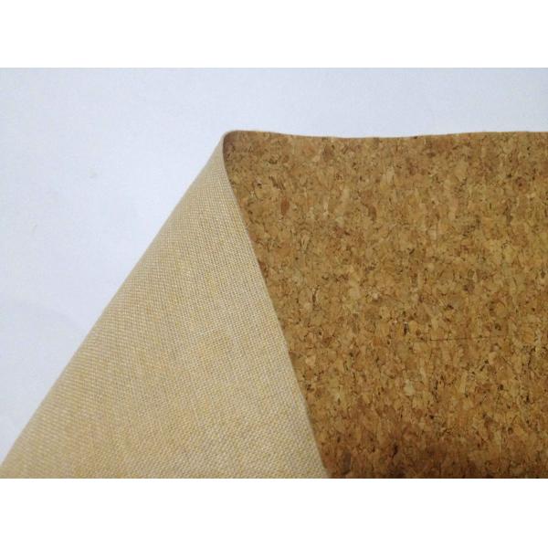 ECO-Friendly Nature cork fabric material/leather for notebook cover,l,waterproof and dust resi