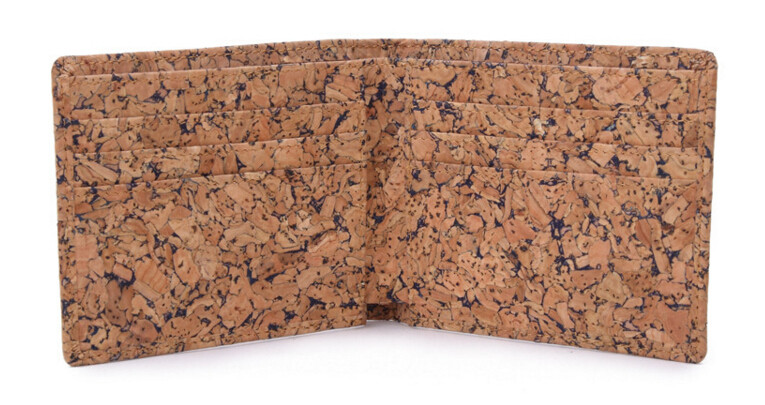Faction men cork wallet with different color 11x9cm with card and money slot, customized logo