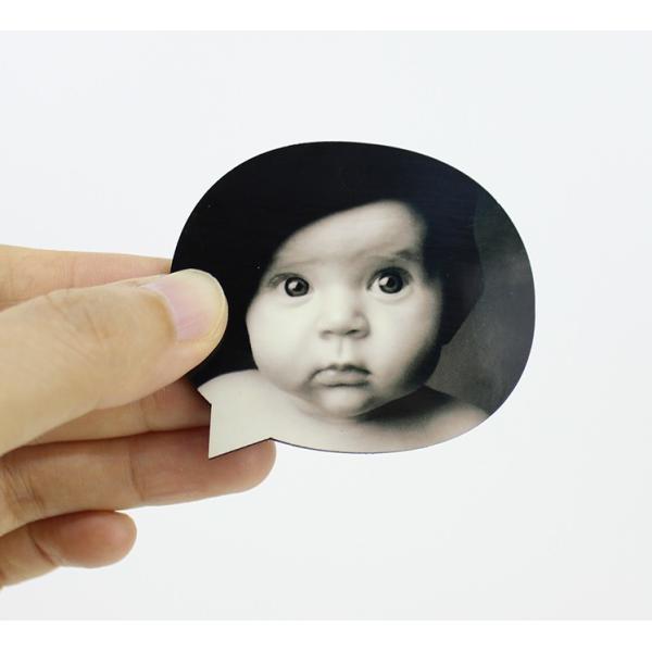 Factional 60x54mm Sublimation Blank Fridge Magnets Sticker for Kid's Gift