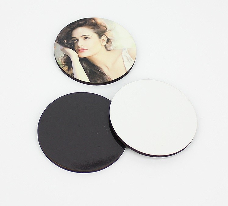 Factory Directly Wholesale Round Shape 60x60mm Sublimation Blank Fridge Magnet