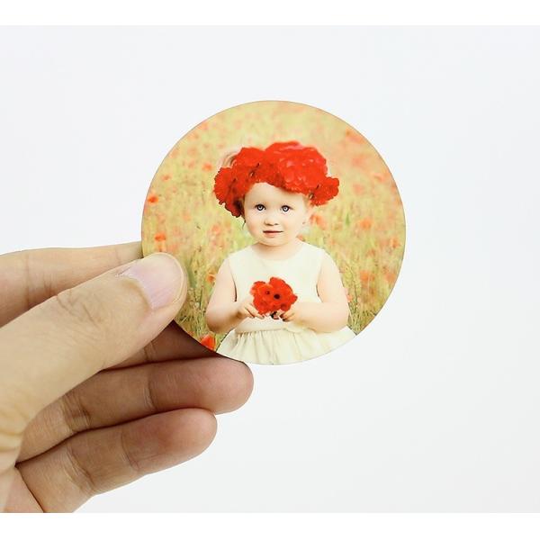 Factory Directly Wholesale Round Shape 60x60mm Sublimation Blank Fridge Magnet