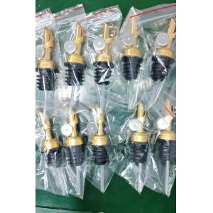 Factory Wholesale 12cm Weighted Oil Pourer, Self Closing Spout, 4 Colors Available Siver/Gold/Red/Green