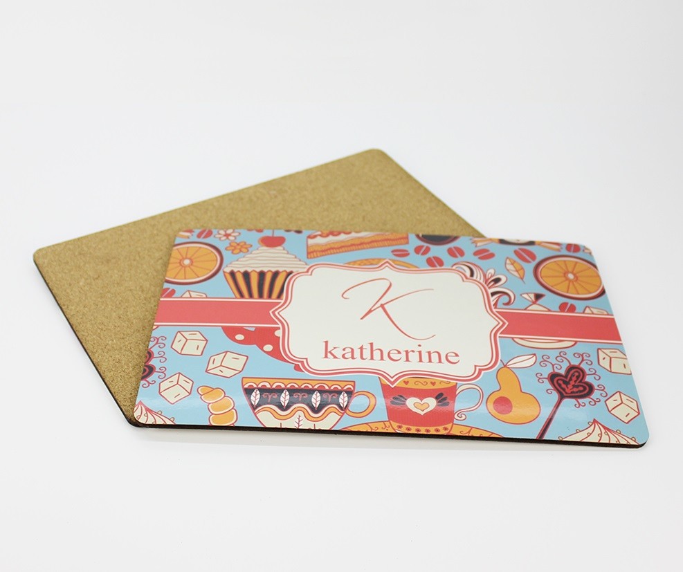 Factory Wholesale 295*210*4mm Sublimation MDF Blank Placemat with White Coating