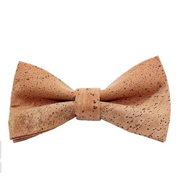 Factory Wholesale Men's Cork Bow Tie Adjustable to fit neck sizes from Length 11 inches to 20 inches
