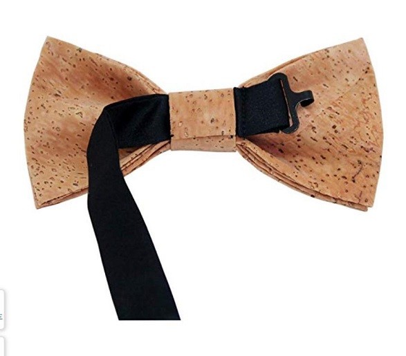 Factory Wholesale Men's Cork Bow Tie Adjustable to fit neck sizes from Length 11 inches to 20 inches