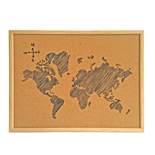 Fashion Cork Board Memo Board with MDF Fame for Office or School Fashion Cork Board Memo Board with MDF Fame for Office or School