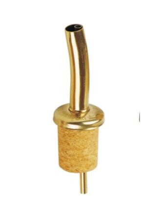 Golden Color or Customized Color 304 Stainless Steel Olive Oil Liquor Wine Pourer with Cork Stopper