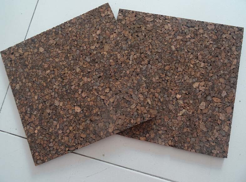 High Quality 4PK 12X12 DARK CORK TILES, 9.5 mm thicness
