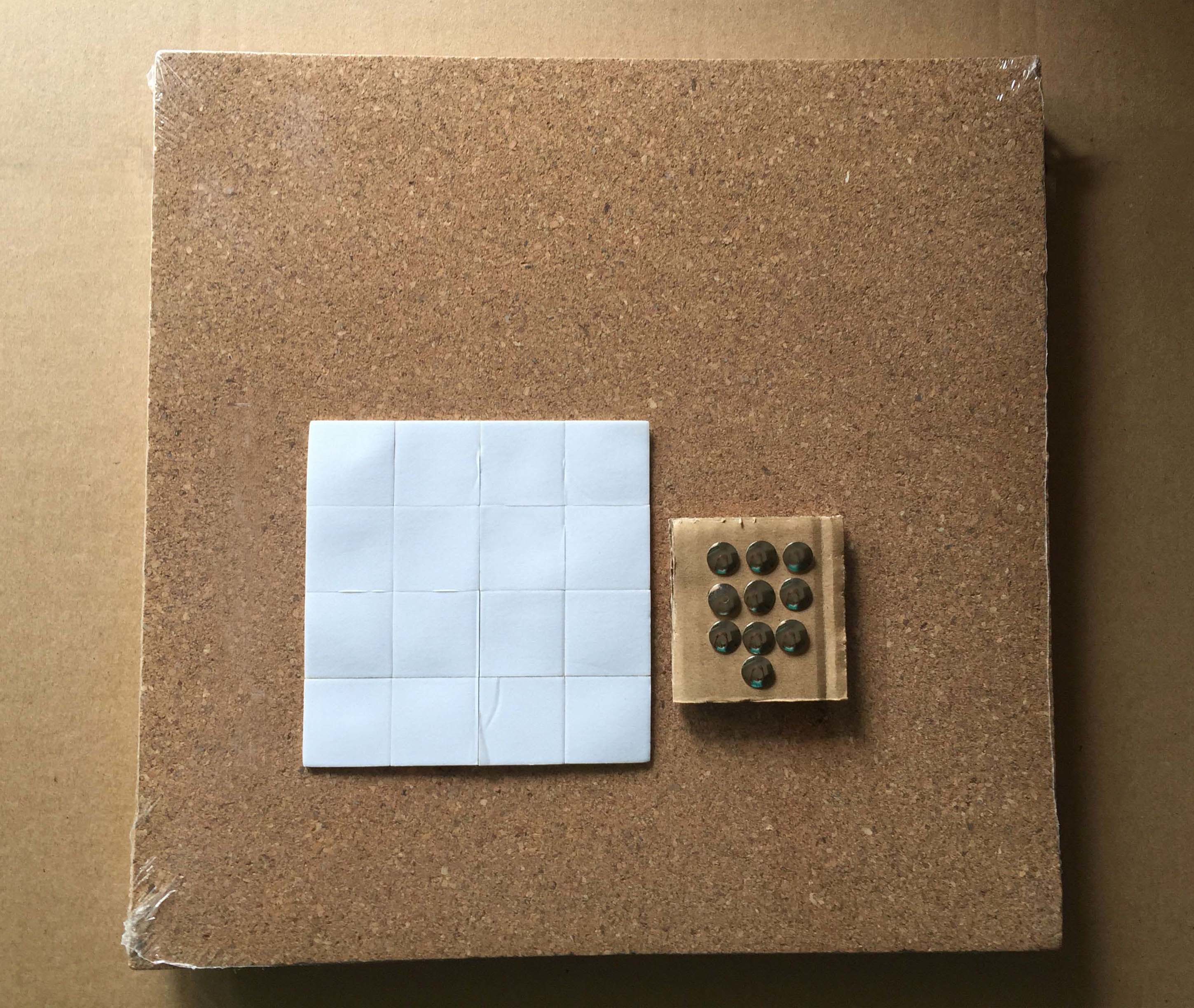 High Quality 4PK 12X12 LIGHT CORK TILES, 4.5mm thicness