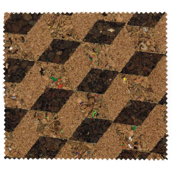High Quality Nature Cork Fabric/Leather for bag and shoes making with PU backing,waterproof and dust resistance