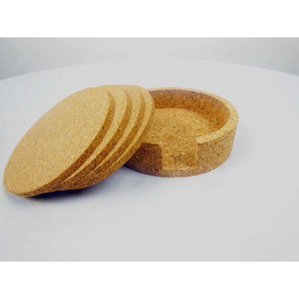 HOT SALE 4'' Round Cork Coaster Set of 4 With Holder Cork for Bar or Home Decoration HOT SALE 4'' Round Cork Coaster Set of 4 With Holder Cork for Bar or Home Decoration