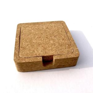 HOT SALE 4'' Square Cork Coaster Set of 4 With Holder Cork for Bar or Home Decoration HOT SALE 4'' Square Cork Coaster Set of 4 With Holder Cork for Bar or Home Decoration