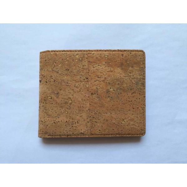 Hot Sale Bifold men gender slim cork wallet 11x9cm with pocket coin,card and money slot