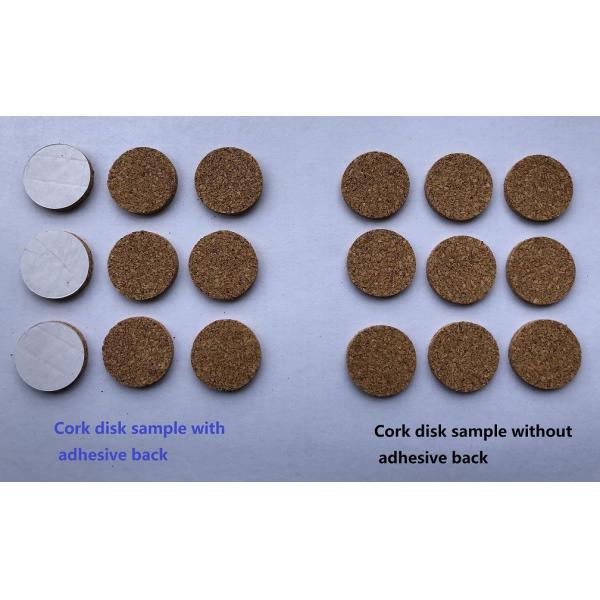 Hot Wholesale Price 25*25mm Better Housewares Protective Adhesive Cork Discs at Nature Color